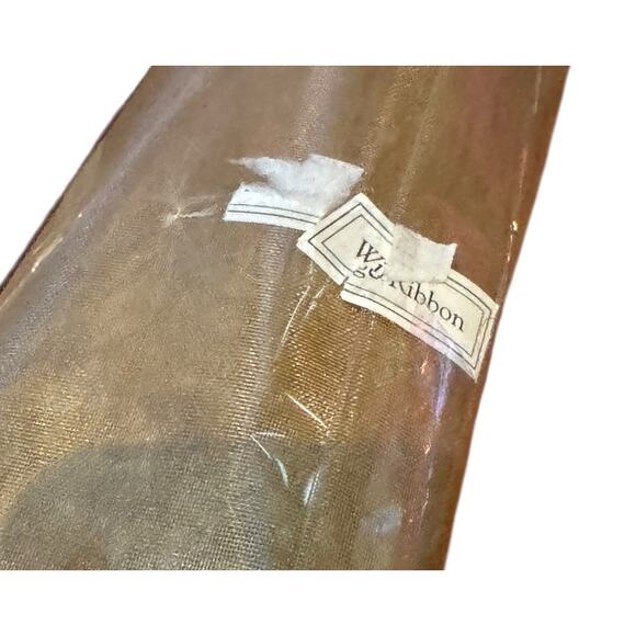 Gold & Red Metallic Wire Edge Ribbon Holiday Christmas Floral Gift Giving READ - Picture 7 of 8